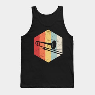 Retro 70s Trombone Marching Band Icon Tank Top